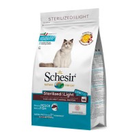 Schesir Cat Sterilized & Light Fish монопротеиновый сухой корм для стерилизованных кошек 1,5 кг (53001)
